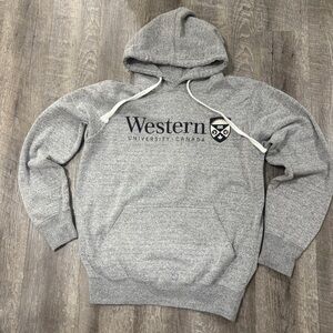 Gray Western University Hoodie
